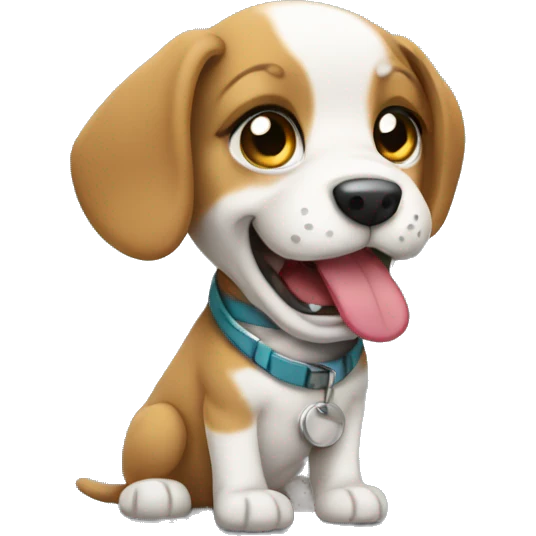 Beat boxing puppy emoji