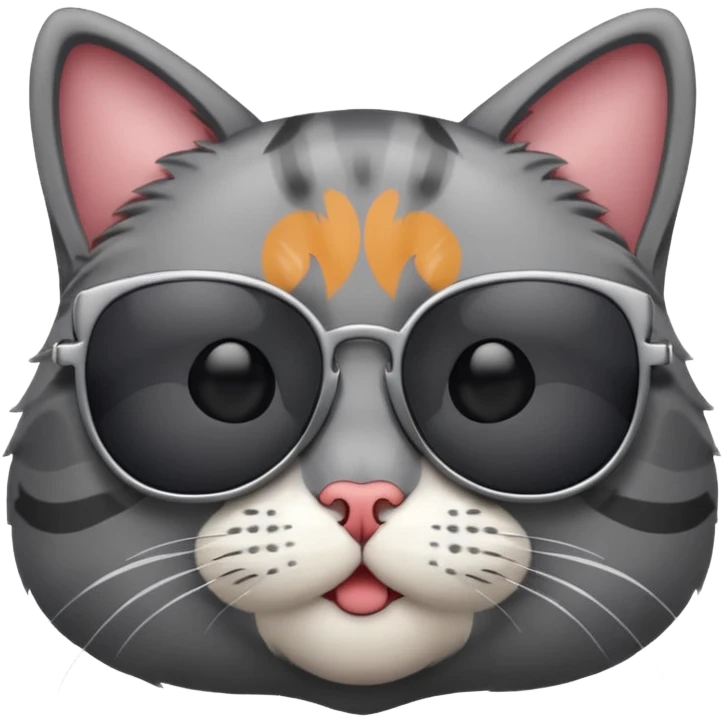 Cat wearing sunglasses emoji