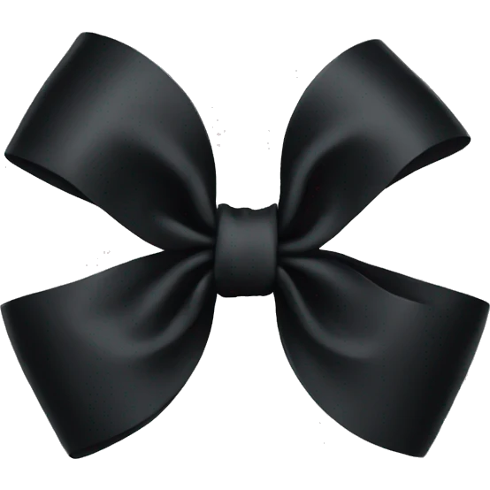 black bow emoji
