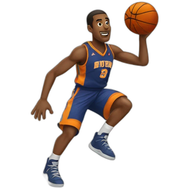 Basketball playing basketball emoji