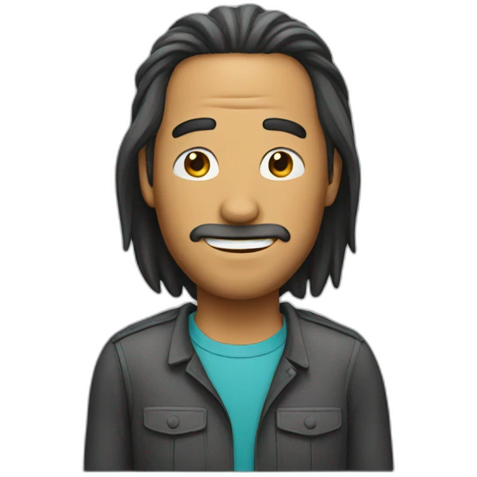 person with bob emoji