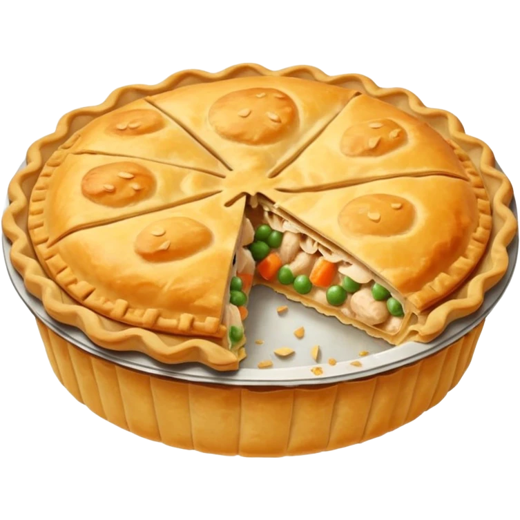 chicken pie emoji