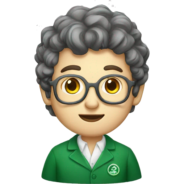 irish scientist studying emoji