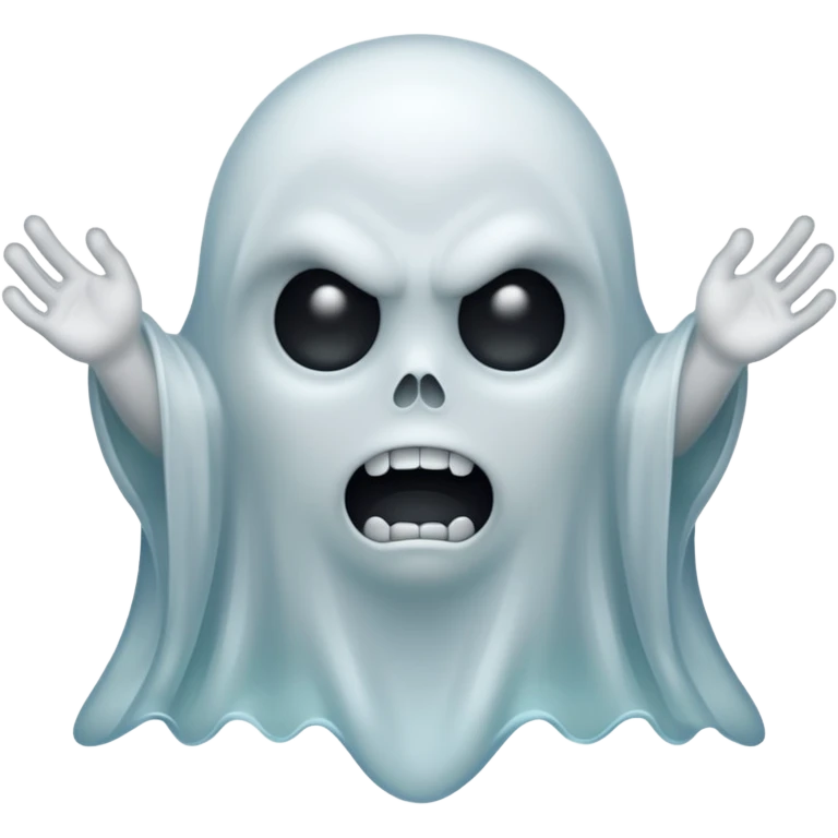 angry ghost emoji