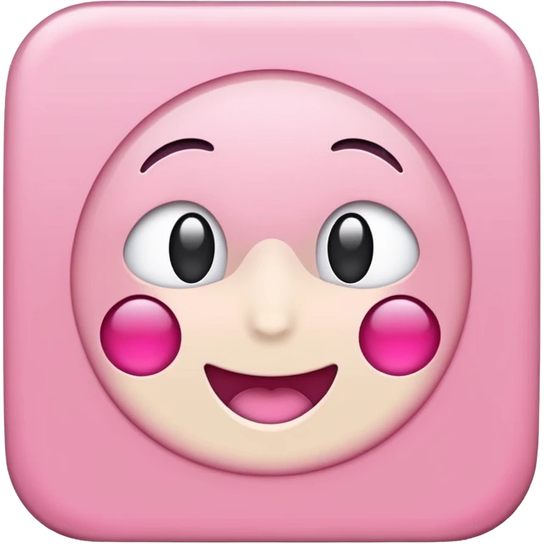 simple pink square paper emoji