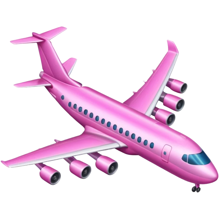 avión rosa emoji