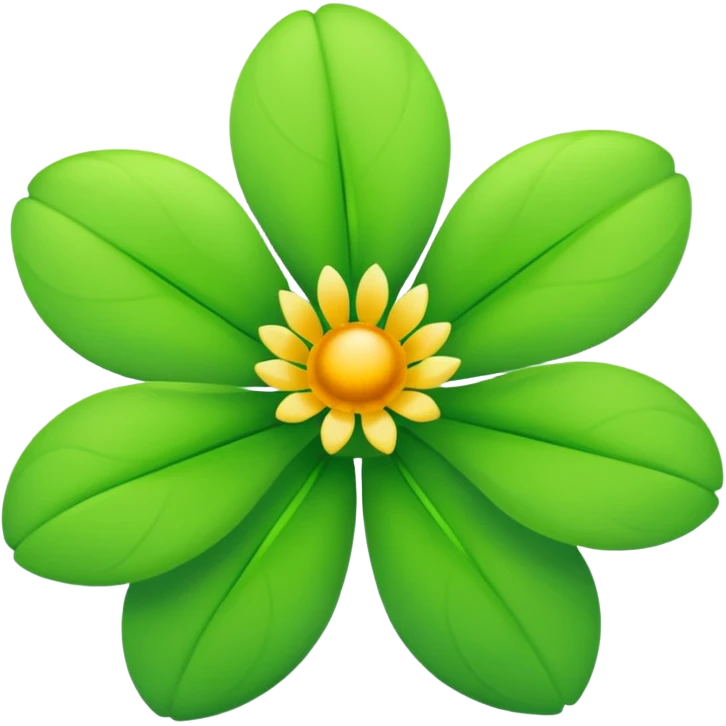 Green flower emoji