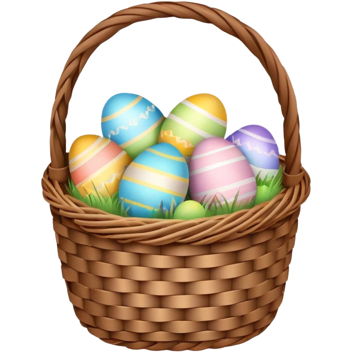 Easter Wicker basket emoji
