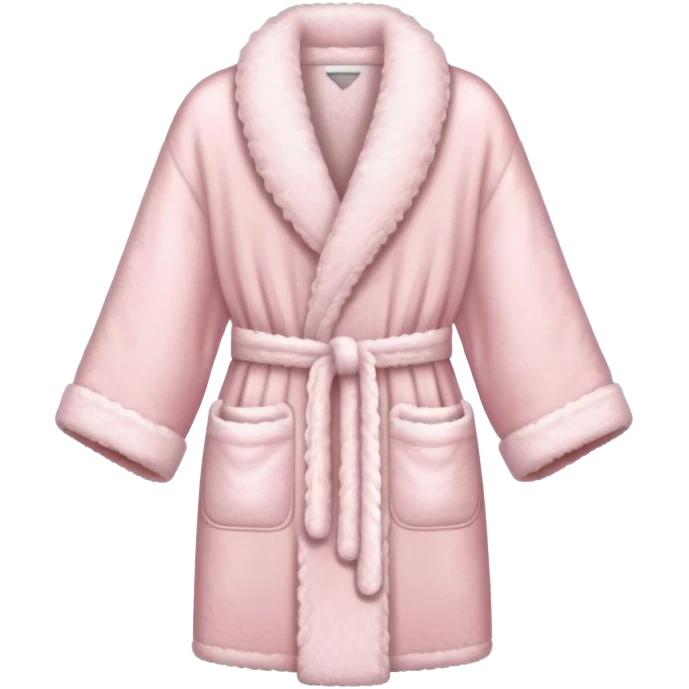 light pink fluffy robe  emoji