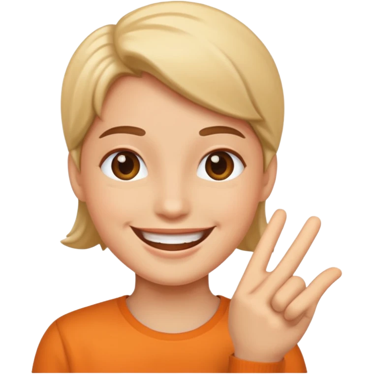 ora fallo che ringrazia contento emoji