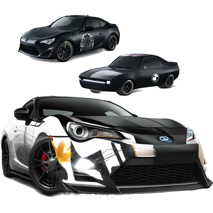 Darth Vader and First Order Jet Trooper themed Scion FR-S  emoji