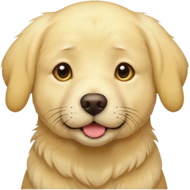 Yellow English lab emoji