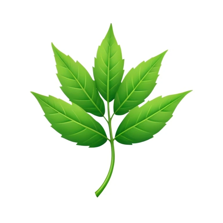 crea una hoja de planta en una hoja de papel emoji