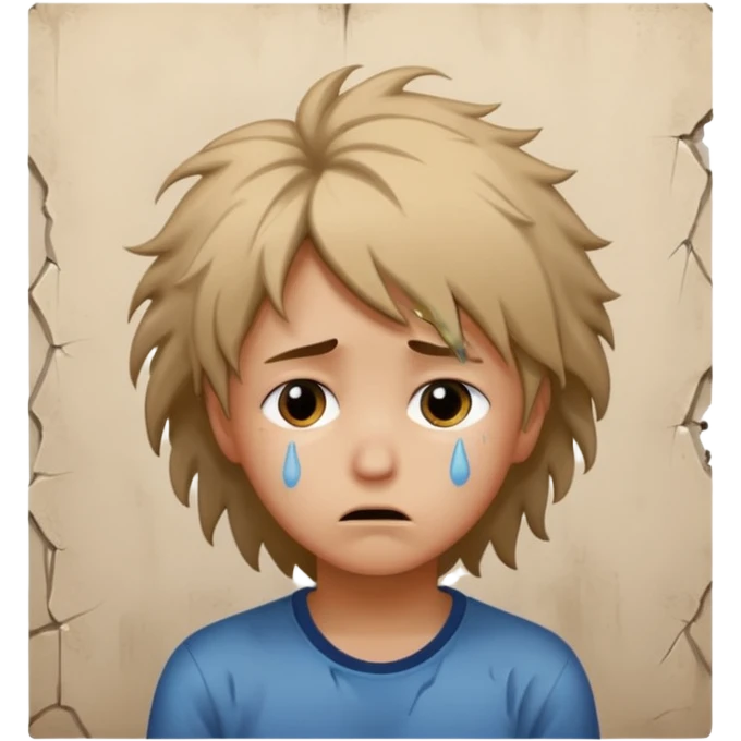 người ngồi buồn quay mặt vào góc tường emoji