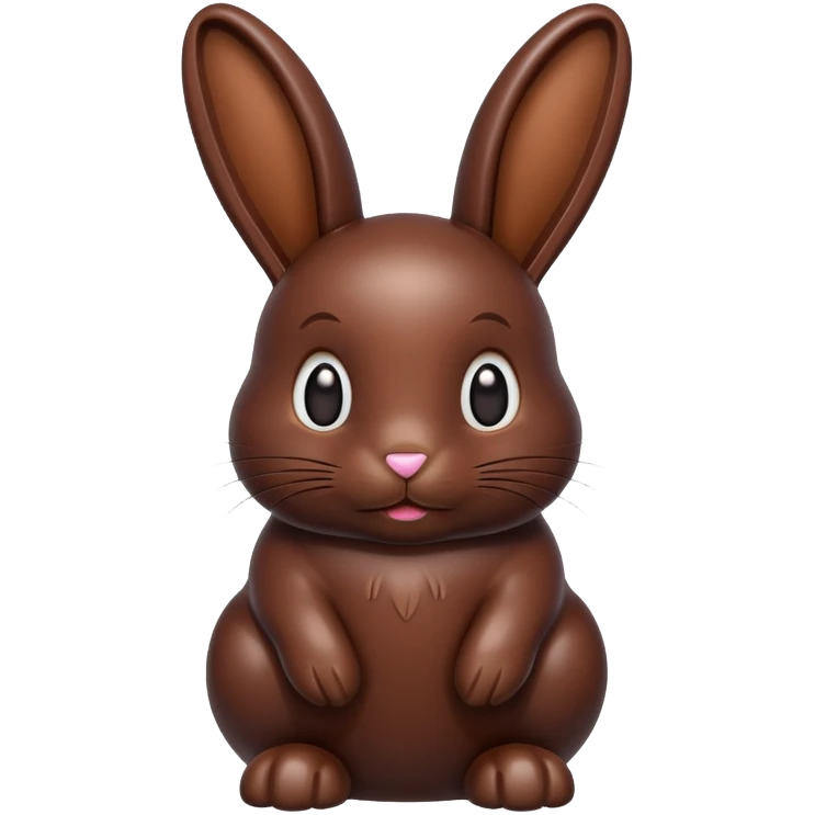 Chocolate bunny emoji