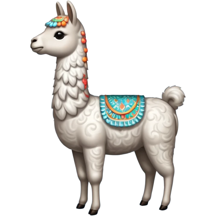 cloud patterned lama emoji