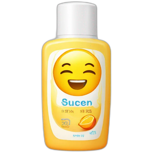 Sunscreen bottle emoji