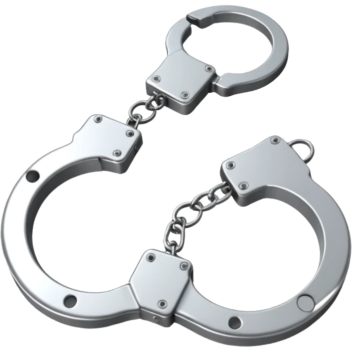 cracking handcuffs with little effects of cracks with 4k  emoji