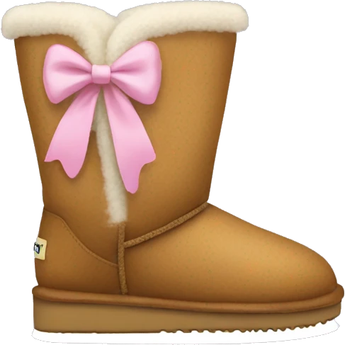 Uggs with a bow emoji