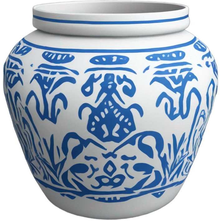 jar egypt white blue black emoji