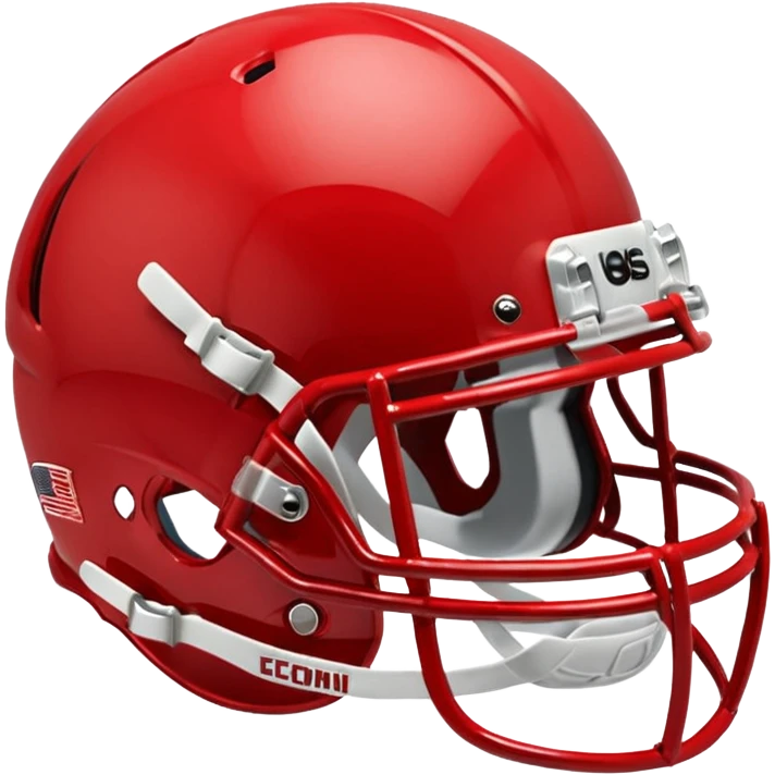 in a shade of red college football helmets emoji