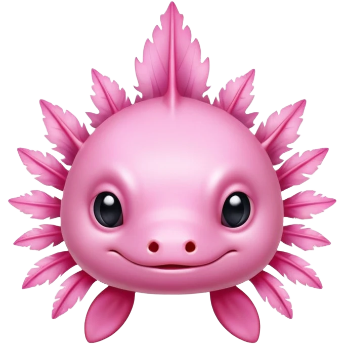 Axolotl face emoji