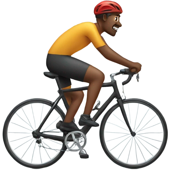 a man cycling emoji