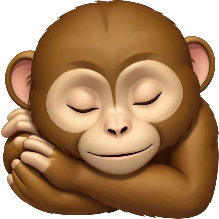 Monkey face sleeping with eyes closed zzz emoji