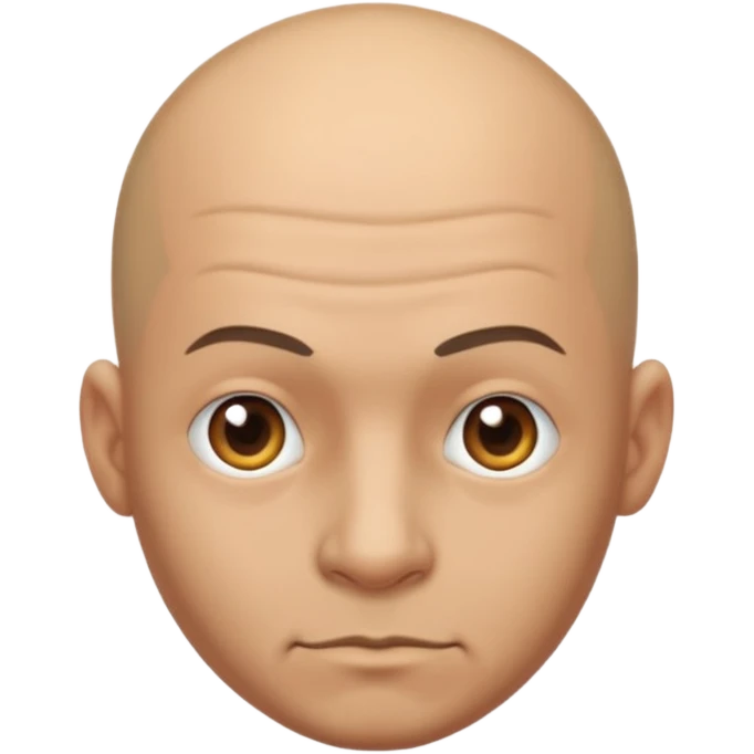 bald man with very smallmohawk emoji