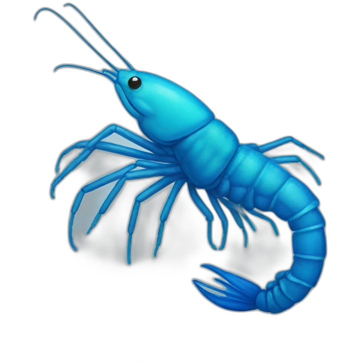 blue shrimp emoji