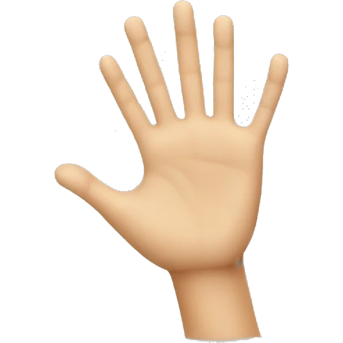 Curved hand pam emoji