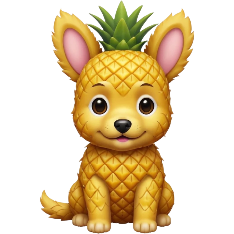 Pineapple puppy emoji