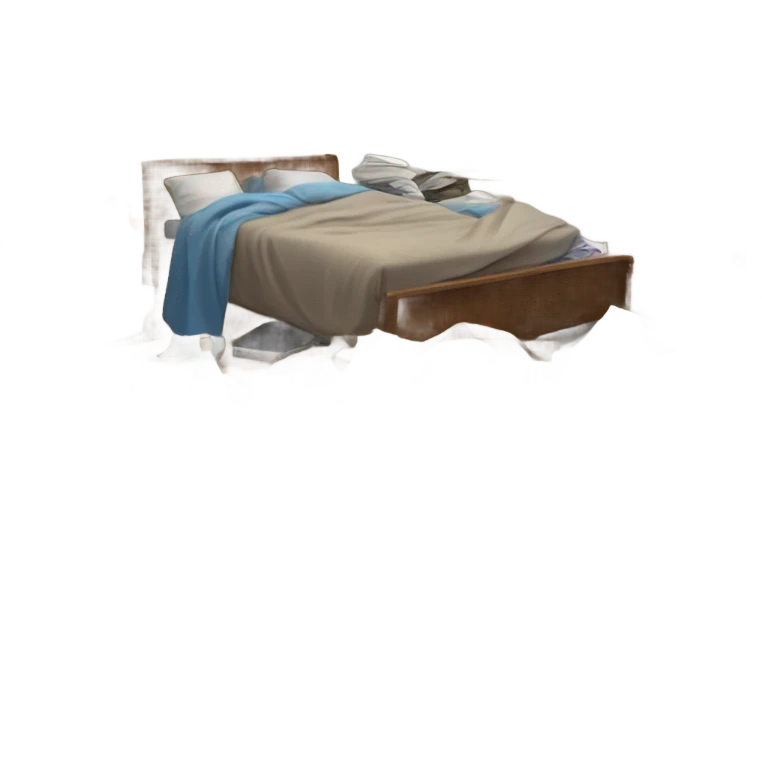 Trashed room emoji