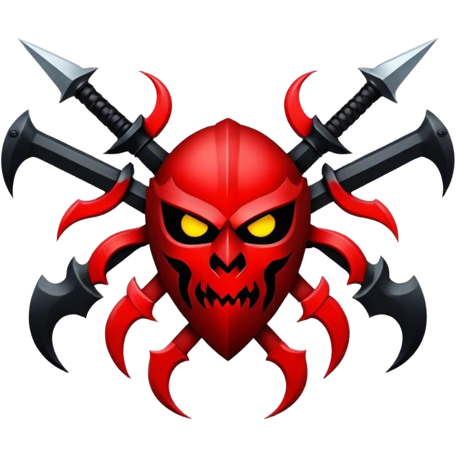 red and black chaos legion emblem emoji