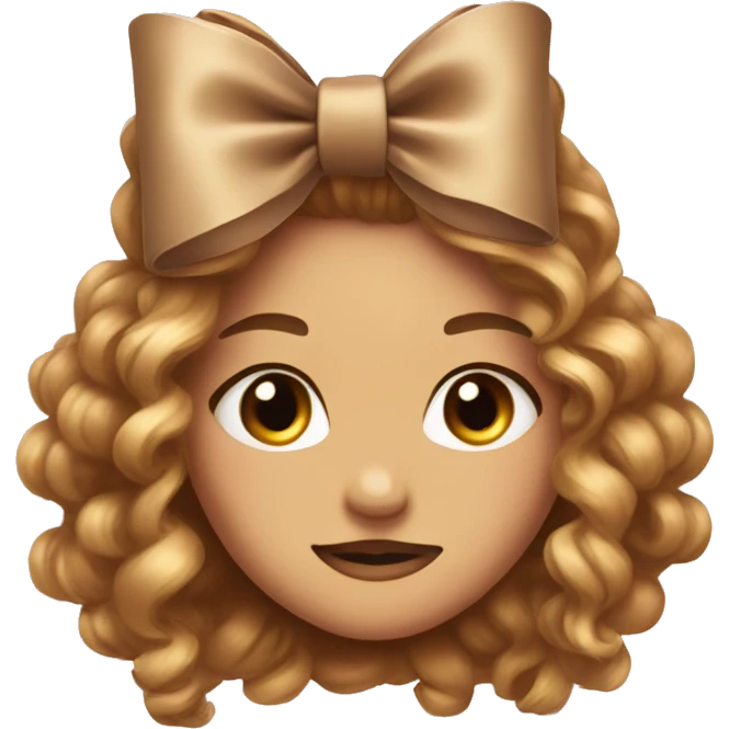 Light Brown bow 🎀✨💗 emoji