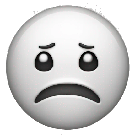 Drool emoji but the drool is white  emoji