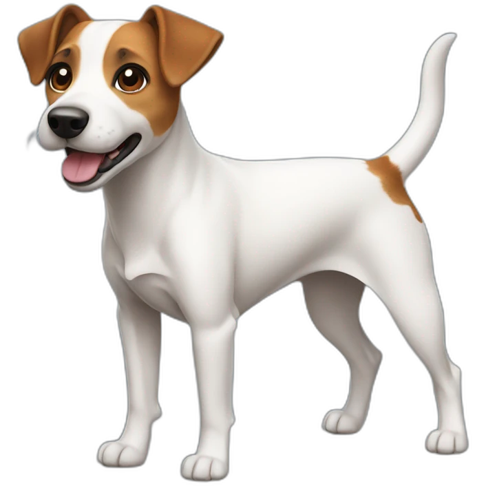 dog Jack Russell Terrier full body emoji