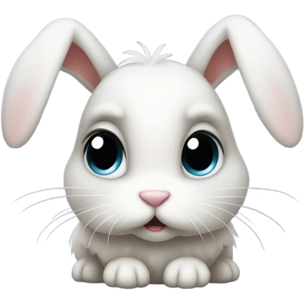 Sad little bunny emoji