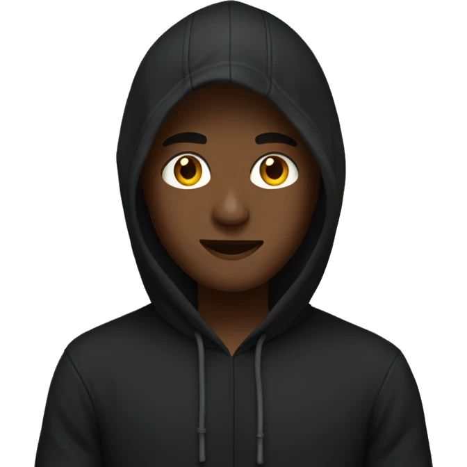 black hoodie  emoji