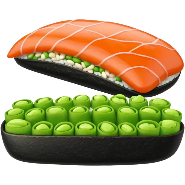 Bean in sushi emoji