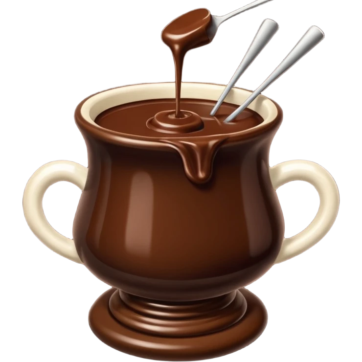 Chocolate fondue  emoji