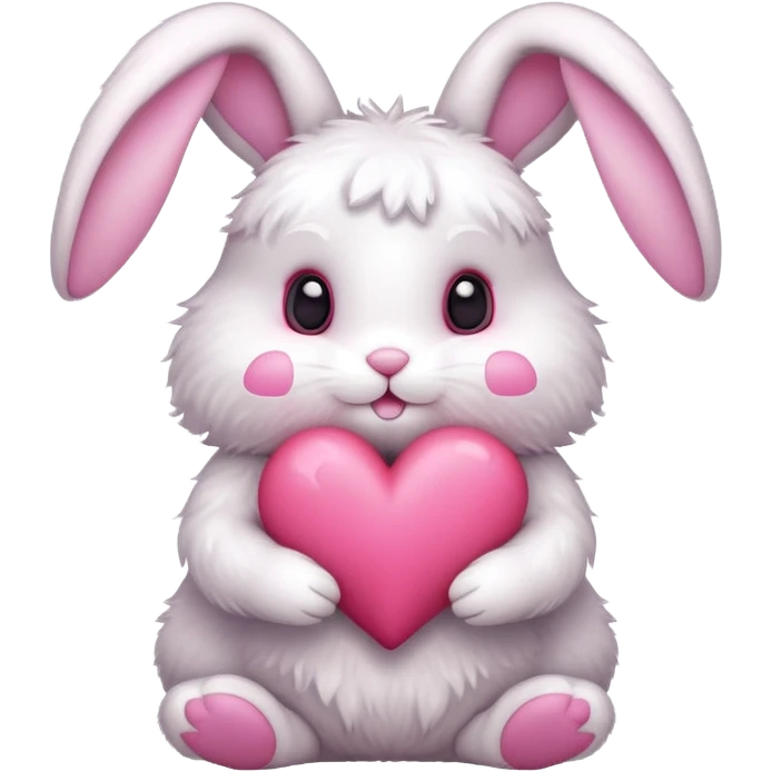 bunny with a heart emoji