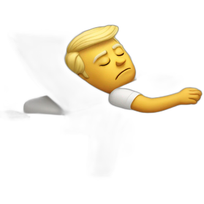 Trump sleeping emoji