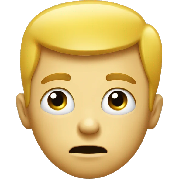 A yellow face with furrowed eyebrows looking upwards with thumb and index finger resting on its chin. emoji