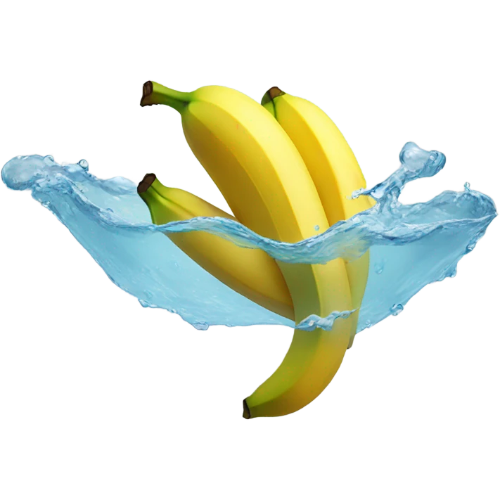floating banana emoji