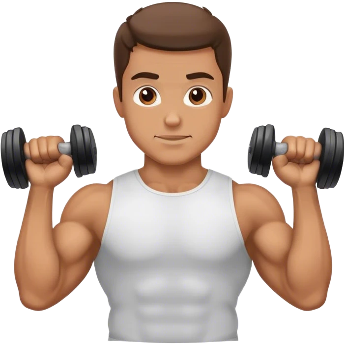 side view guy doing bicep hammer-curls palms-facing-up emoji