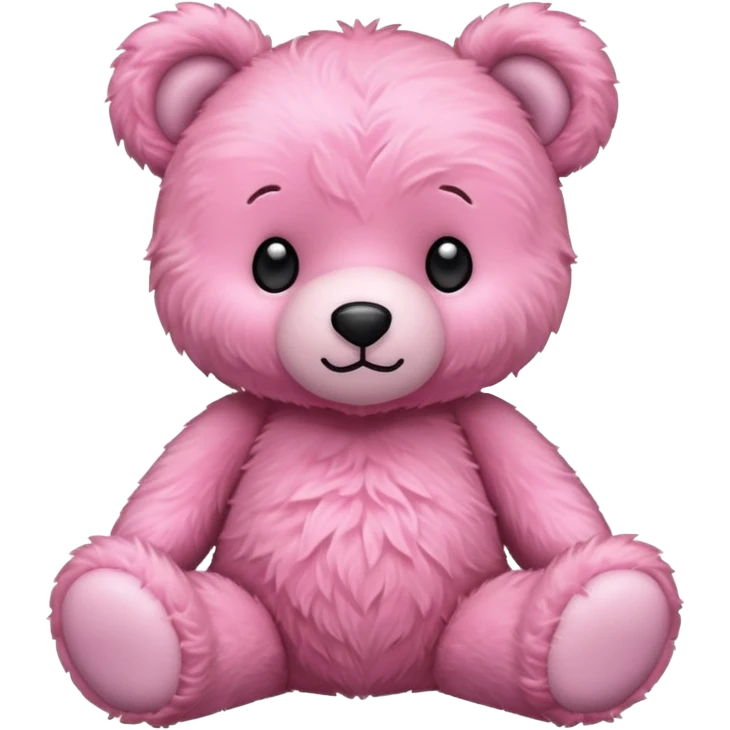 Cœur rose est un ours en peluche emoji