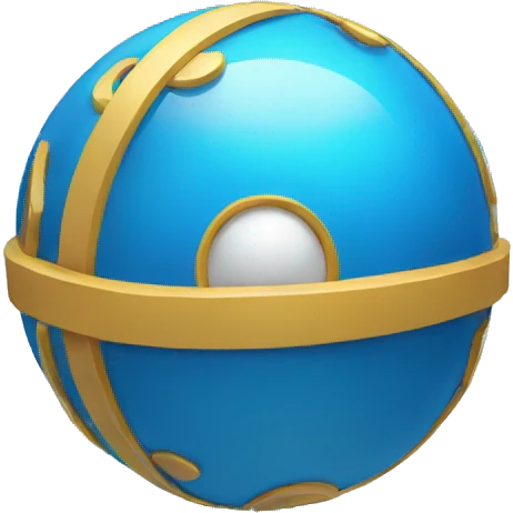 a big blue sphere showing its core emoji