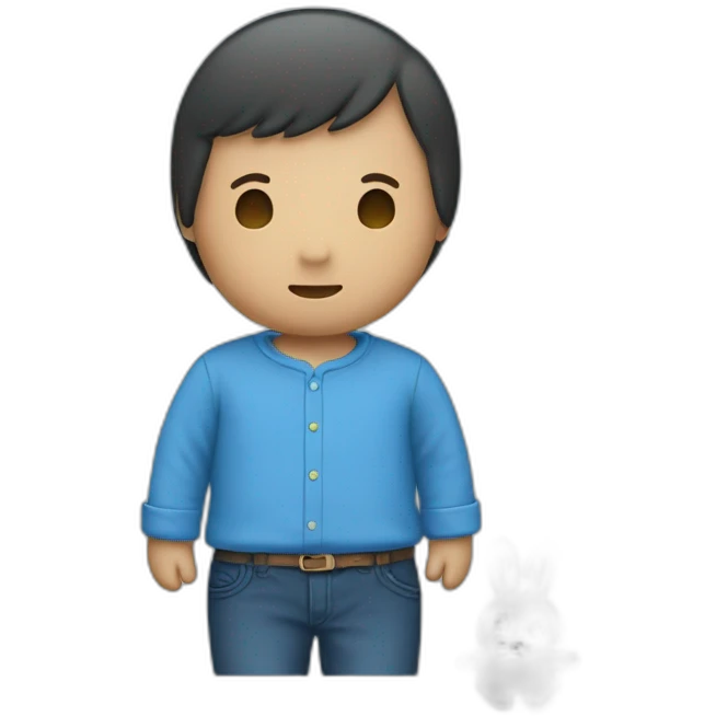 Miffy-blue-shirt emoji