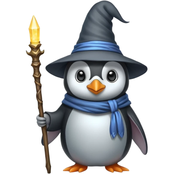Penguin Wizard emoji